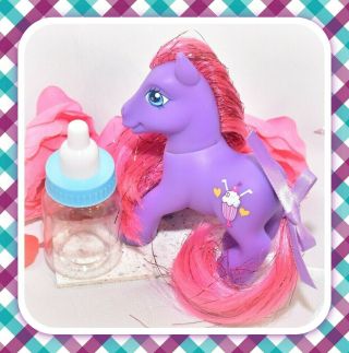 ❤️my Little Pony G3 Fizzy Pop Butterfly Island Shimmer Purple Ice Cream Soda❤️