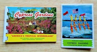 Vintage Cypress Gardens Park Picture Booklet & Water Ski Show Brochure Florida