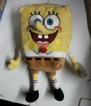 Ty Beanie Babies Spongebob Squarepants 8 " Stuffed Plush Retired 2004 Nwt Vintage