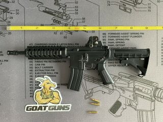 Goatguns Mini 1:3 Scale Die Cast Model Ar15/m4 " Charky " (w/oem Short Barrel Cqb)