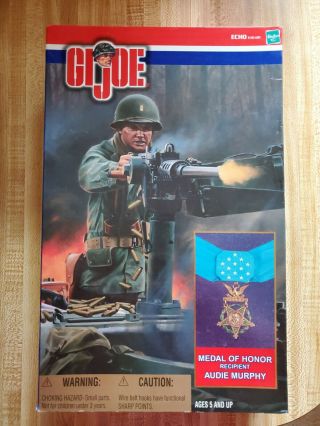 2001 Hasbro G.  I.  Joe Wwii Medal Of Honor Recipient Audie Murphy Nib