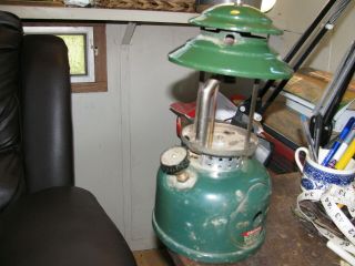 Vintage Coleman Lp Gas 5120 Camping Lantern (no Globe) No Bail