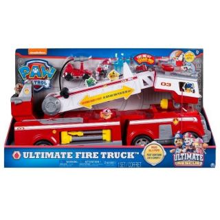 Paw Patrol Kids Ultimate Rescue Fire Truck With Extendable 2 Ft.  Tall Ladder