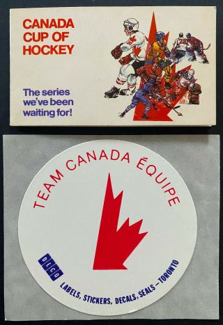 1976 Canada Cup Of Hockey Schedule,  Decal Carling Okeefe Vintage