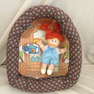 Vintage Cabbage Patch Pin - Ups Club House With Girl Doll 1983