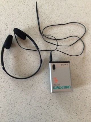 Vintage Sony Am/fm Walkman With Headphones