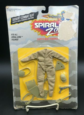 Vintage Spiral Zone Desert Combat Suit Tonka Noc Mip 1987 Nos Accessories