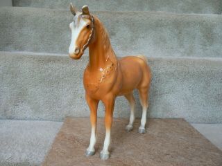 Vintage and early Breyer Palomino Western horse; no saddle or reins; glossy 3
