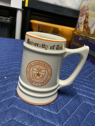 Vintage Ceramic University Of Texas Beer Stein Mug W.  C.  Bunting Co.