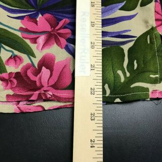 Vintage ? 90s Units Hawaiian Shirt Size L Multicolor Floral Short Sleeve Rayon 2