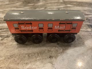 Sodor Mail Coach 1997 / Rare Retired Thomas Wooden Train Hot