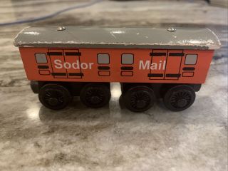 Sodor Mail Coach (1996) / Rare Retired Thomas Wooden Train Hot