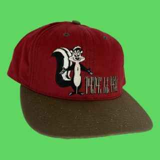 Vintage 1991 Looney Tunes Pepe Le Pew Hat Cap Vtg 90’s