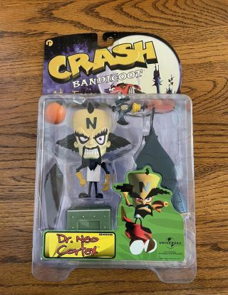 Vtg 1998 Resaurus Crash Bandicoot Action Figure Moc Dr.  Neo Cortex