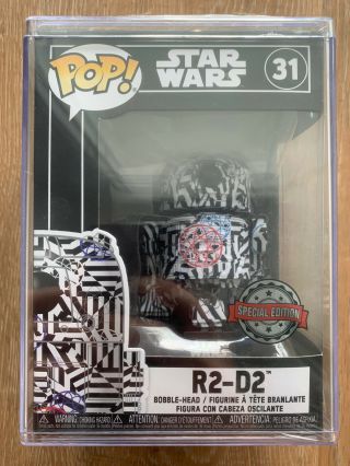 Futura R2 - D2 Special Edition - Star Wars Funko Pop Vinyl Figure [hard Case]