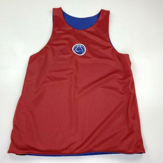 Vtg Nike Basketball Red Blue Reversible Jersey Tank Top Shirt - Boys Large Men S