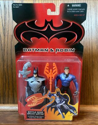Battle Gear Bruce Wayne Vintage Batman & Robin Movie Figure 1997 Kenner 90s