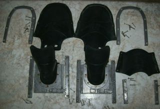 2 Vintage Cypress Gardenwater Ski Binding Shoes Slalom Black Rubber And Hardware