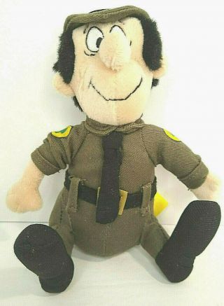 Hanna Barbera Yogi The Bear Park Ranger Plush Stuffed Sitting Doll 6 "