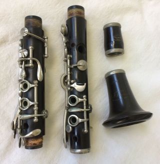 Please Read - Vintage C.  G.  Conn Eb Soprano Albert System Hard Rubber Clarinet