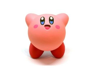 Nintendo Squishme Squishie Kirby Jumping Hands In Air Slow Rise Squeeze Toy