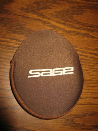 Vintage Sage Fly - Fishing Reel Bag/case; 1/8 " Foam Lined,  Hook/loop Fastener