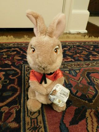Peter Rabbit Plush Flopsy Easter Movie Bunny Red Jacket Beatrix Potter W Tags