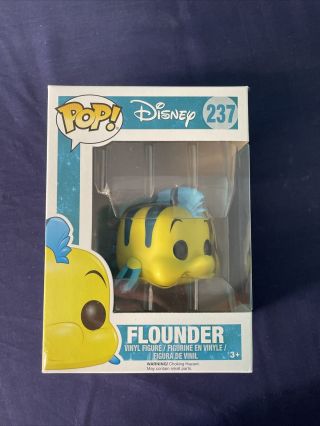 Pop Disney The Little Mermaid Flounder Funko Pop Vinyl Expert Packaging