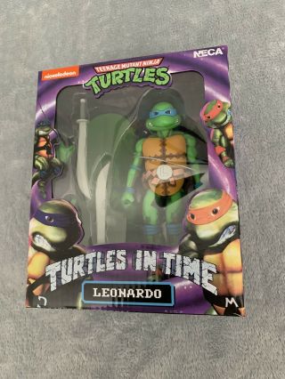 Neca Teenage Mutant Ninja Turtles In Time Leonardo 7 " Action Figure