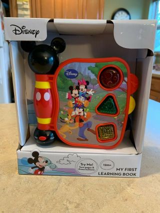 Disney Mickey Mouse My First Learning Book Lights Sounds English - Spanish