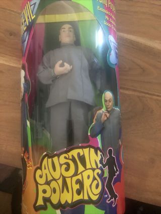 Austin Powers Dr.  Evil Mr.  Bigglesworth Doll Action Figure 1998 Nip