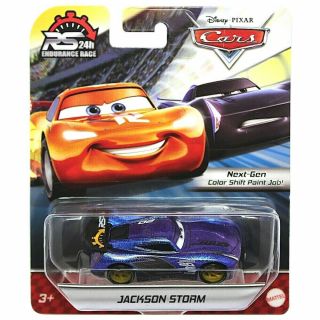 Pixar Cars Jackson Storm Rs 24th Endurance Race Diecast Car Next - Gen Color Shift