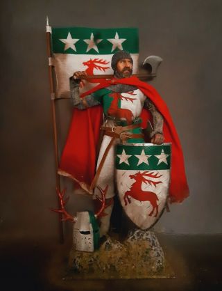 12 " Custom Medieval Irish Mercenary,  Champion Crusader Knight 1/6 Figure Ignite