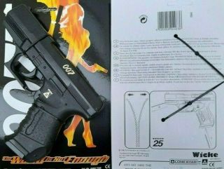 Vtg James Bond 007 Twine Walther P99 Toy Gun Lone Star Wicke Germany 1999 Nos