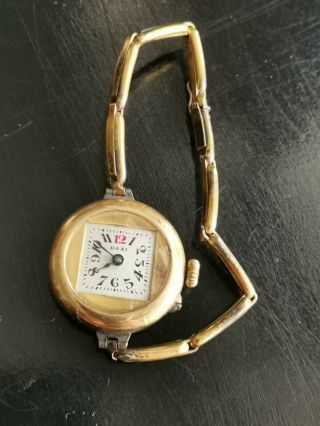 Daxi Swiss Made Vintage Lady Watch,  Rope,  Gold Plated.  Well,  With Signs