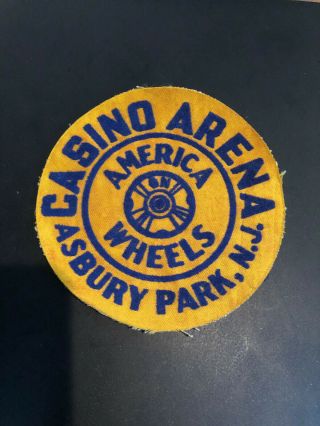 Vintage Roller Skating Patch,  Casino Arena,  America On Wheels,  Asbury Park,  Nj
