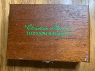 Vintage Christian Becker Torsion Balance Weights