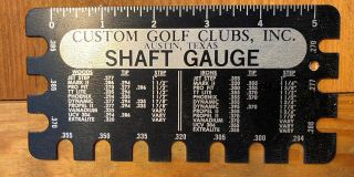 Vintage Golf Shaft Gauge For Woods And Irons