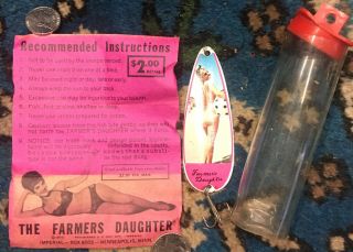 The Farmer’s Daughter - Vintage Novelty Fishing Lure w/ Package & Instr. 2