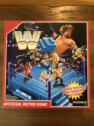 Wwe Mattel Official Retro Wrestling Ring Box Hasbro Figure Elite Wwf