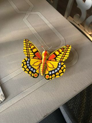 Vintage Tin Wind - Up Butterfly,  Japan 1960 