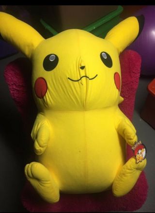 Pokemon Pikachu Life Size Stuffed Animal Plush 3ft 4 In Tall Character Toy Gift