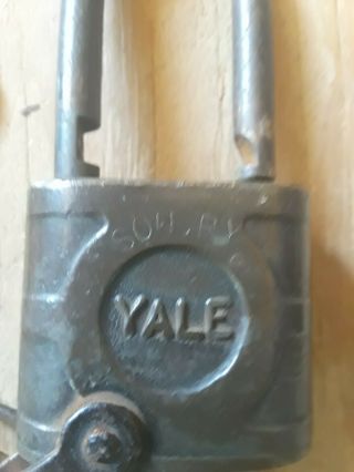 Vintage Southern Railway Lock Yale Lock.  Rare Look