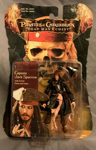 Disney Pirates Of The Caribbean Captain Jack Sparrow Figure Nib Dead Man 