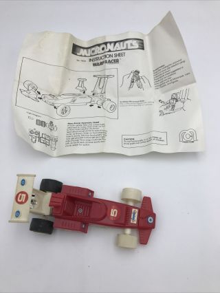 Vintage 1976 Mego Micronauts Warp Racer Toy - With Instructions.  Does Not Wind