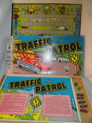 Vintage Game Of Traffic Patrol Somerville Limited S - 776 - X Complete