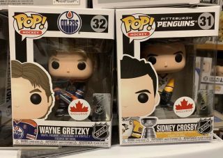 Funko Pop Nhl Hockey Wayne Gretzky & Sidney Crosby -