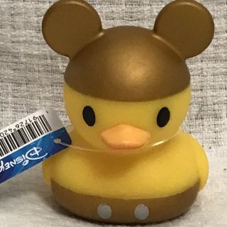 Rare Gold Disney Duckz Mickey Mouse Golden Rubber Duck Duckie