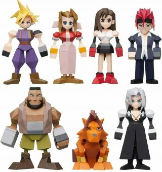 Official Square Enix Final Fantasy Vii (7) Polygon Character Figures -