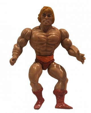 1981 Vintage Motu Masters Of The Universe He Man Action Figure Soft Head Taiwan